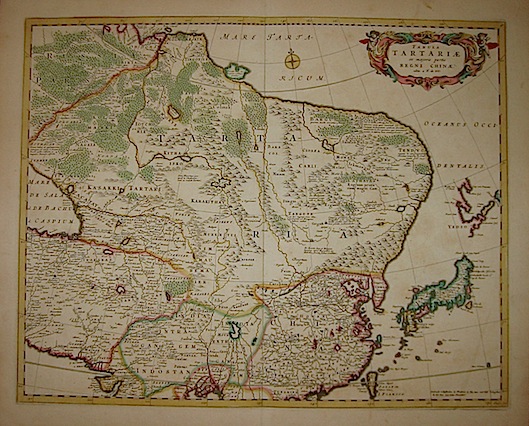 De Wit Frederick (1630-1706) Tabula Tartariae et majoris partis Regni Chinae. Edita a F. de Wit 1670 ca. Amsterdam 
